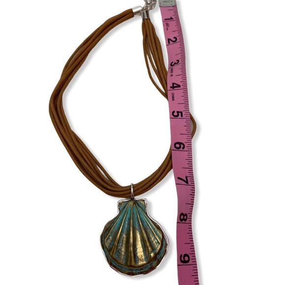 ST. THOMAS Seashell Multi Strand Cord Necklace - Picture 5 of 9